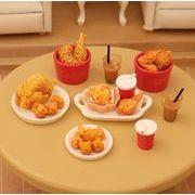 フライドチキン  模型 撮影道具 ミニチュア インテリア置物  doll  モデル デコレーション   デコパーツ