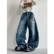 パンツ ボトムス ズボン デニム ジーンズ ウォッシュ加工 ワイドパンツ メンズ