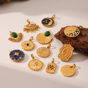 ハンドメイドアクセサリー ステンレスベース  個性的 ドロップペンダント 誕生日ギフト