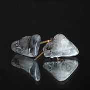 フェナカイト ピアス 原石 ブラジル産【 一点もの 】日本製 自社製 ステンレス 天然石 パワーストーン