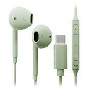 PGA USB Type-C ステレオイヤホン グリーン PG-SEIE2GR6