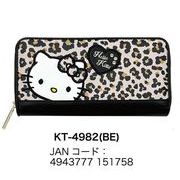 サンリオ　ラウンド束入れ　長財布　ワッペンキティ　ハローキティ BE