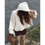 トップス ニット セーター 長袖 パーカー ファブリック レディース