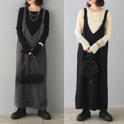 今季マストバイ  　韓国風    気質    chic 韓国ファッション   ニット  ベスト  ロングワンピース