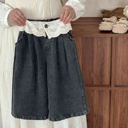 2025春秋子供服 おしゃれ デニムパンツ 韓国風 ボトムス ロングパンツ ジーンズ キッズ服 [90~140cm]