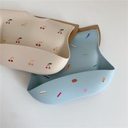 韓国ベビーシリコン防水食事用スタイ よだれかけ 食事エプロン