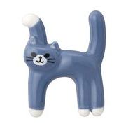 猫のイニシャル箸置き　Ｈ　//お土産　アニマル　動物　インテリア　ギフト