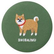 刺繍ミラー　柴犬　//お土産　アニマル　動物　インテリア　ギフト