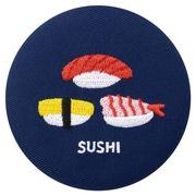 刺繍ミラー　寿司　//お土産　アニマル　動物　インテリア　ギフト