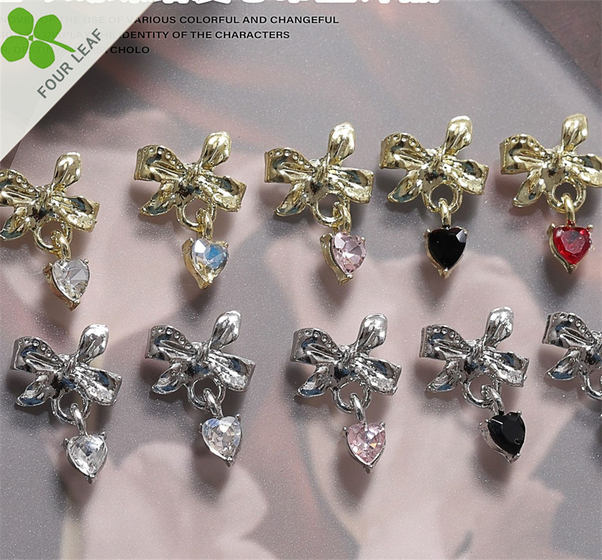 蝶結び ネイルパーツ メタルパーツ ネイル用品 ネイルアート 埋め込み DIY ハンドメイド