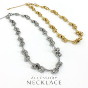 ▼MAGGIO▼ドットウェーブチェーンステンレスネックレス　ユニセックス　フローチェーン