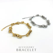 ▼MAGGIO▼ドットウェーブチェーンステンレスブレスレット　ユニセックス　フローチェーン