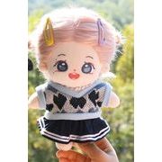 綿人形 ワンピースドール用 着せ替えミニ ドールぬいぐるみ用服 20cm 2色