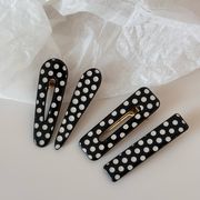 ドット柄ヘアピン　ヘアアクセサリー　レディース　デザイン　韓国風　髪飾り