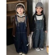 2025新作 　キッズ服　JY　デニムサロペットパンツ　ズボン★90－140CM　２色