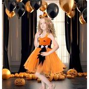 ハロウィン子供服　キッズ　ショーウェアワンピース＋カチューシャ ヘアアクセサリー