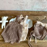 2025秋新作★INS韓国風★ ベビー服 ★無地 ★オーバーオール★ニット ★帽子★66cm～90cm