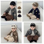 韓国風 ベビー カーディガン 2025新作 秋 おしゃれ ニット アウター