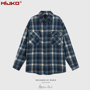 メンズファッション チェック柄 シャツ 男女兼用 カジュアル トップス 秋冬 2025新作★全5タイプまとめ