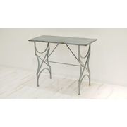 ワークテーブルGray　アンティーク調/アイアン/机/家具/インテリア