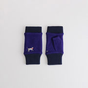 【WOMEN】おさんぽねこ刺繍フィンガーレスジャージグローブ