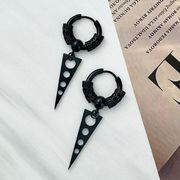 ステンレスイヤーカフ メンスピアス アクセサリー 両耳イヤリング 18k　金属アレルギー対応