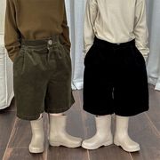 2025秋※JIAY☆キッズショートパンツ コーデュロイ 5分丈 ストレートパンツ