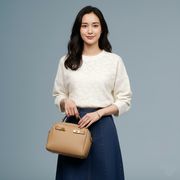 【冬物値下げ！】花柄ジャガードプルオーバー　ゆったりドルマンシルエット