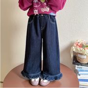 2025秋新作 ボトムス　ジーンズ　デニムズボン　ズボン　パンツ 90-140cm