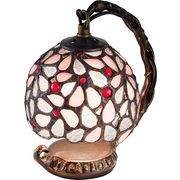 ステンドグラスランプ／ハナハナＰＫミニ／　アンティーク／