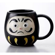 【安心の日本製！クラフトマンハウスの食器！】達磨マグ（黒）