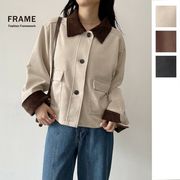 【2025新作】フェイクスエードショートカバーオール