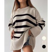 【日本倉庫即納】 ニットトップス レディース ボーダー