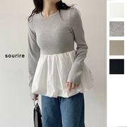 【2025新作】異素材コンビバルーンチュニック