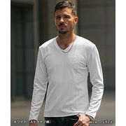 【2025年秋の新作】ストライプ＆幾何学柄 Vネック ロンTee 長袖／Joker