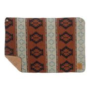 ☆LUMBERブランケット ナバホ S ブラウン　膝掛け/防寒/秋冬/毛布/タオルケット