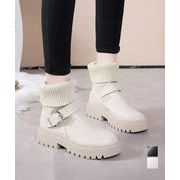 【日本倉庫即納】 ニットブーツ レディース ソックスブーツ