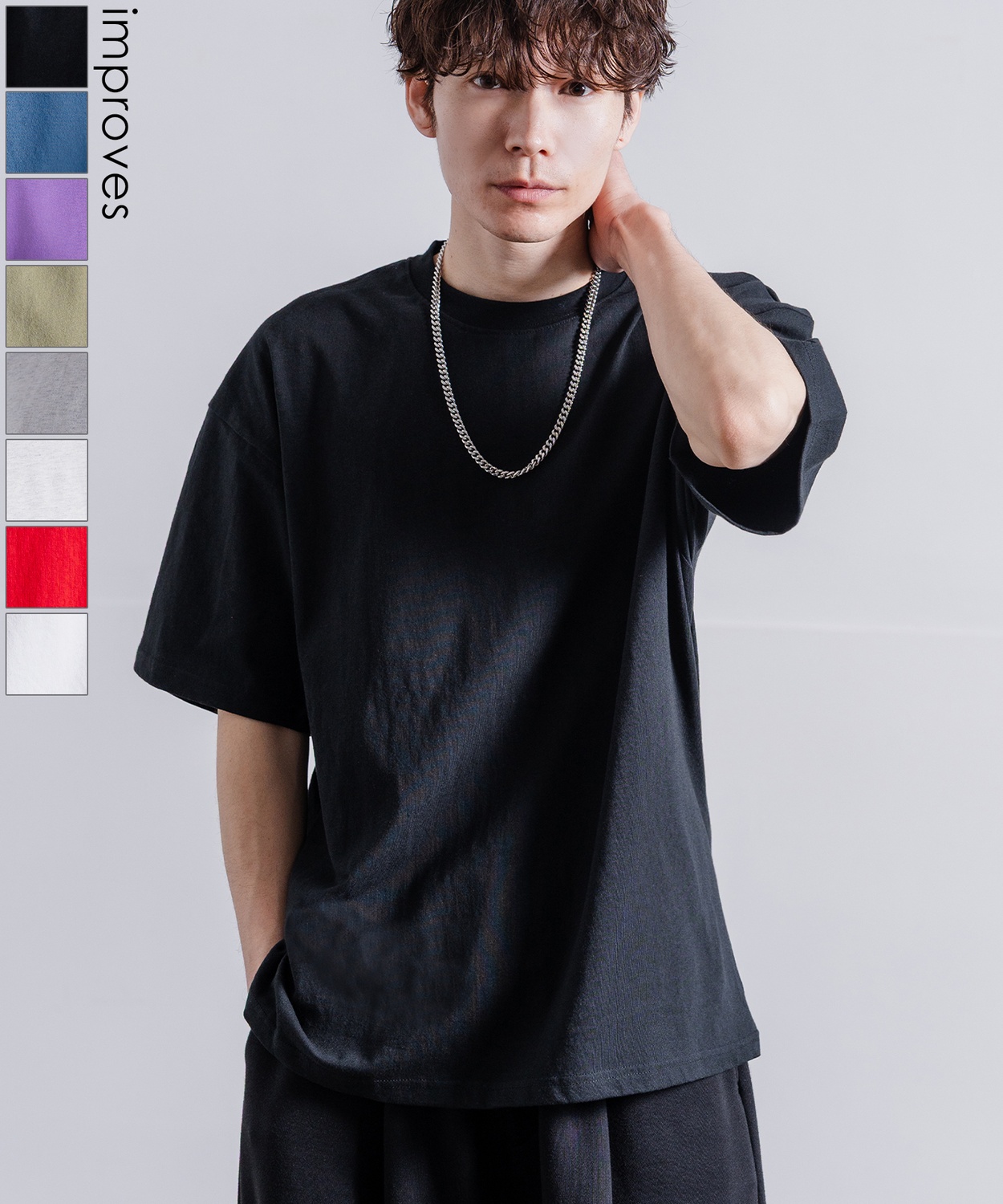 【SIDEWAYSTANCE】無地半袖Tシャツ