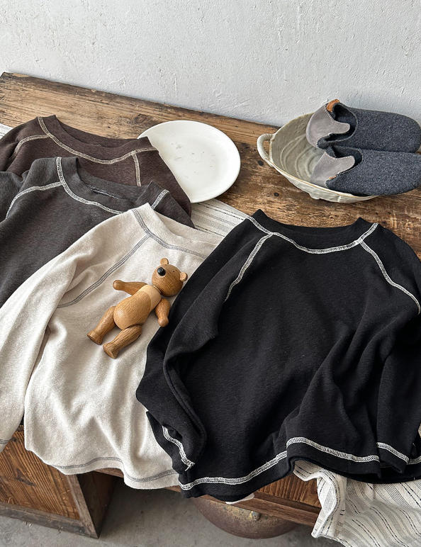 【2025秋新作】韓国風 子供服★パーカー★トップス★長袖★Tシャツ 80-140cm 4色