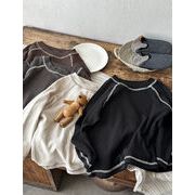 【2025秋新作】韓国風 子供服★パーカー★トップス★長袖★Tシャツ 80-140cm 4色