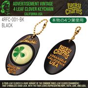 4LEAF CLOVER KEYCHAIN　4つ葉　クローバー ラッキーチャーム　お守り　キーホルダー　アメリカン雑貨