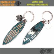 サーフボード メタル キーホルダー　キーチェーン　サーフィン　サーフ　ハワイ　HAWAII　サーファー