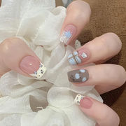 ネイルチップ つけ爪 カジュアル キャッツアイネイル 韓国ファッション 可愛い和風 おしゃれ ジェルネ