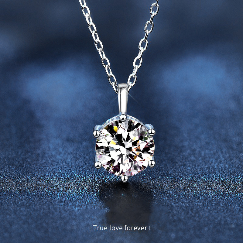 キラキラ ネックレス レディース モアサナイト シルバー925 アクセサリー ジュエリー プレゼント