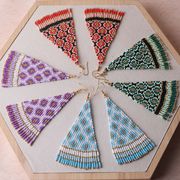 タッセルライスビーズ イヤリング&ピアスM00132