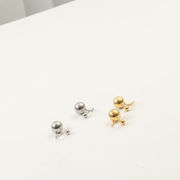 サージカルステンレスボールイヤーカフ　アクセサリー　金属アレルギー対応　18kコーティング