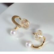 パールクリスタルピアス イヤリング