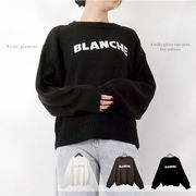 【2025新作】12GG　Aバルキー　グリッターロゴプリント　ニットプルオーバー(32979)