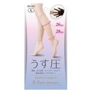 極薄　着圧サポーター ベージュ　L
