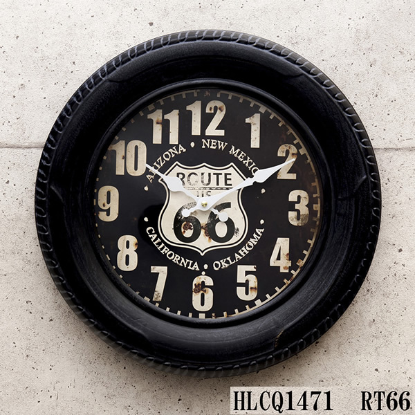 アンティーク タイヤ クロック 【壁掛時計】